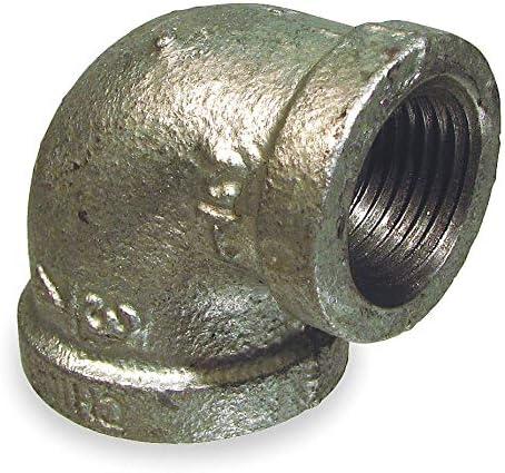3/4 x 3/8 FNPT Galvanized 90 Degree Reducing Elbow
