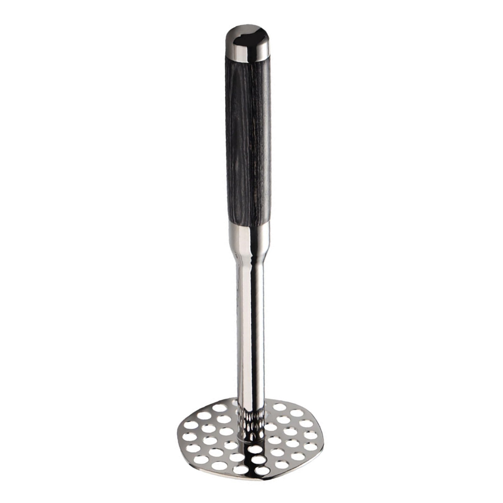Buxuaaaa Duty Potato Masher Stainless Steel Long Wooden Handle Kitchen Tool for Potatoes Avocados Bean and Vegetables Home Cooking Essential