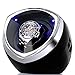 LNLN Watch Winder Black Blanc Simple pour Les Montres Automatiques BoîTe De Montre Bobinier Vitrine BoîTe en Verre Acrylique Haute Qualité Flanelle Noire,Black