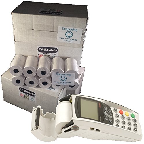 Marque complet Taille L rouleaux pour INGENICO EFT930 EFT930G EFT 930 Carte Crédit Terminal ? Lot de 80?4 boîtes (puce et broches)