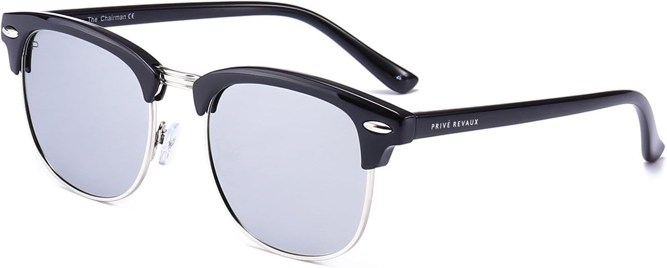 PRIVÉ REVAUX Women's Privé Revaux “the Chairman” Handcrafted Designer Brownline Polarized Sunglasses