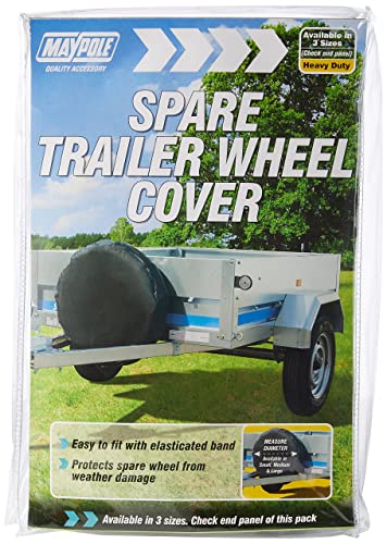 Maypole MP94713 DP Trailer Wheel Cover, 13-inch - Black/Grey