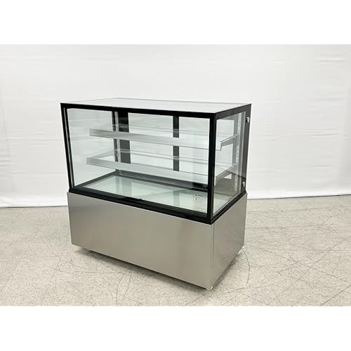 Refrigerated Bakery Display Cooler Case for Pastry Deli Uprighted 48" Wide Cooler Glass Display Curve Case Refrigerator-Commercial NSF UL ETL ARC-370Z