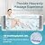 4-6 Person Inflatable Hot Tub, 264Gal Round Portable Blow up Hot Tub, Leak-Proof PVC Outdoor Spa with 130 Air Jets, Heater Pump and Insulated Cover, 82” X 82” X 25