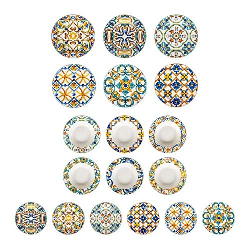 Brandani 53705 Tavola 18 Pz Medicea New Bone China d 27/22/19,5 cm