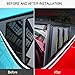 ITrims for Toyota C-HR CHR 2016 2017 2018 2019 2020 2021 Car Accessories Rear Car Side Window Louvers Vent Cover Trim Auto Decorative 2PCS (Matte Black)