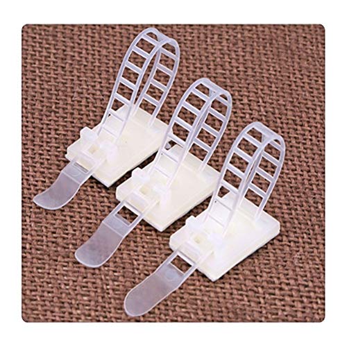 Kabelbinder Einstellbare Kabelschellen Umweltschutz Schraubenlöcher Adhesive Wiring Accessories Tie Mounts (Color : CL 2(100pcs))