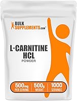 Vista 6 de BulkSupplements. com L-Carnitina HCl Polvo - Suplemento de carnitina, polvo de carnitina, L-carnitina 500 mg - Sin sabor y sin gluten, 500 mg por