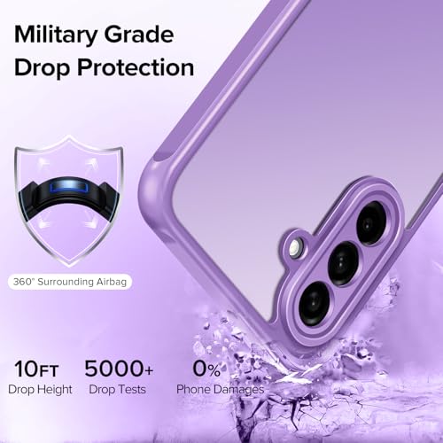 ivoler 3-in-1 Case for Samsung Galaxy A17 4G/5G, Light Purple by ivoler - Used condition - Image 3