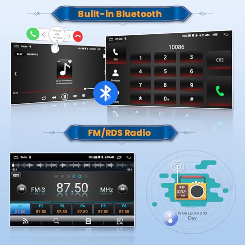Autoradio 9'' Android 15 Inefala doté d'un traitement sonore DSP et de 28 thèmes d'interface - 7