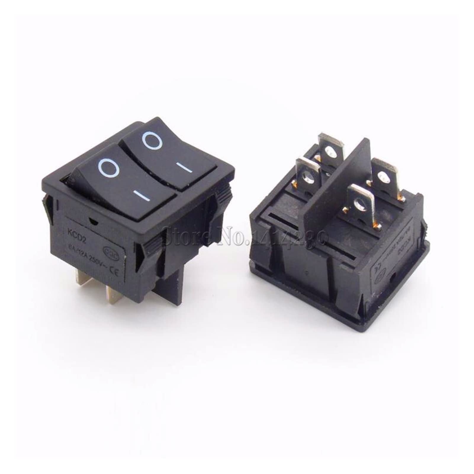 Interrupteur à Bascule Robuste 4 Ou 6 Broches – 2 Ou 3 Positions ON-OFF / ON-OFF-ON – 15A 250VAC – Idéal Pour Voiture, Moto, Bateau Et Équipements