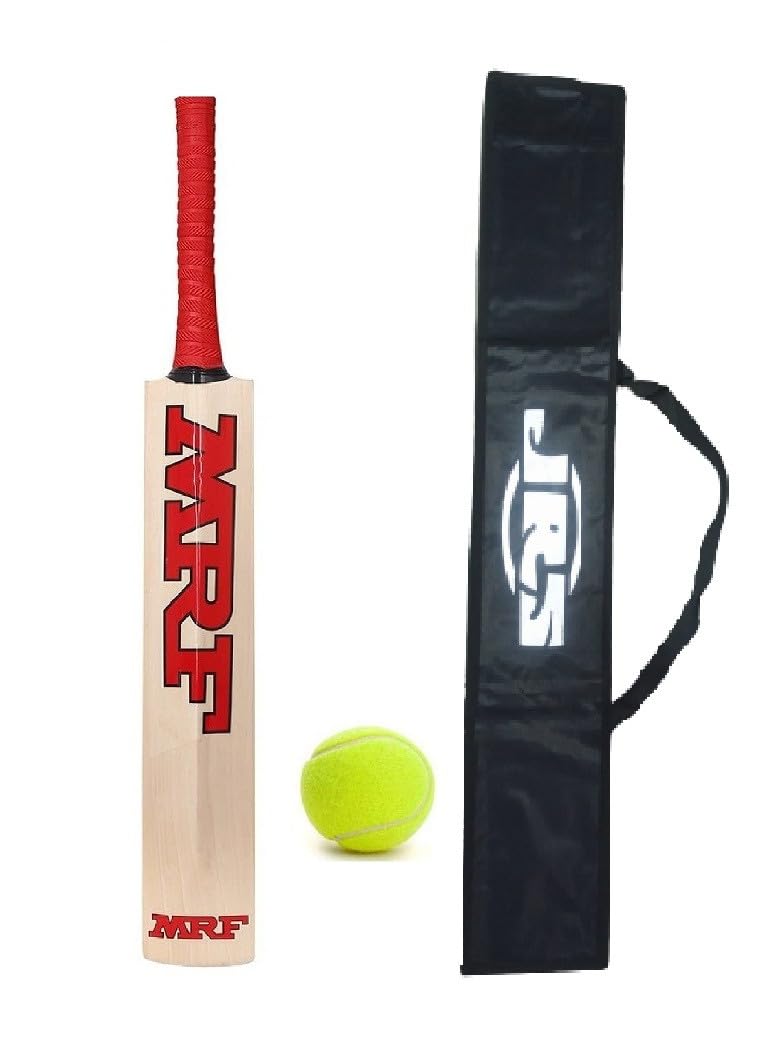 Popular Willow Wooden Cricket Bat with Tennis Cricket Ball Combo for Kids (Size 6 for Age 12-14 Years) and Bag Cover (MPW06) (B0CM3Q916P) Amazon Price History, Amazon Price Tracker