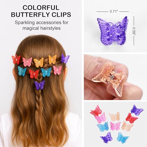 Disfraz mariposa para niñas 3-11 años con accesorios miniatura 6