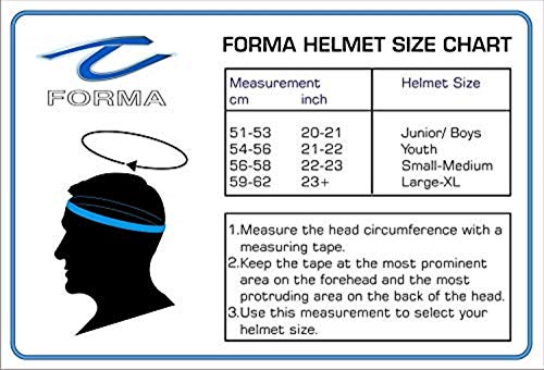 Image of Forma Steel Pro Axis Cricket Helmet with Mild Steel Grill (Blue, L-XL, 59-62)