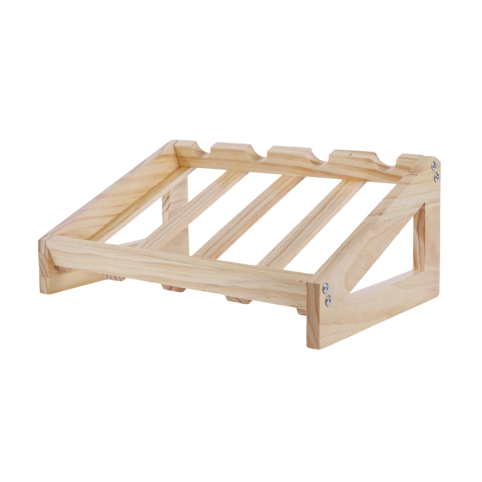 Tsophreniq Classical Wooden Wine Bottle Display Stand for Living Room Kitchen Pubs Decors Sturdy Storage Organizers Shelf Wooden Beverage Display Rack