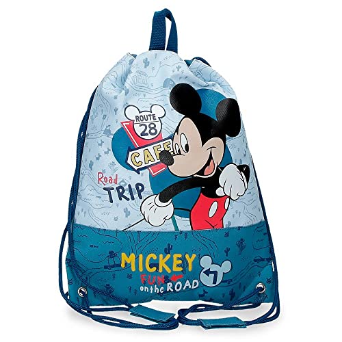 Disney Mickey Road Trip Mochila Saco Azul 27X34 Cms Poliéster