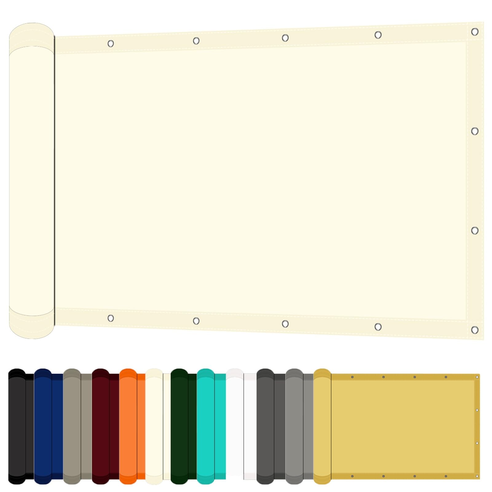 Voile d'ombrage pour patio et jardin 165x800 cm créez un coin de fraîcheur