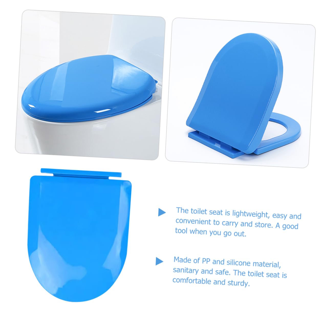 Tavoletta Wc Riduttore per Bambini Blu in Pp, Leggera e Portatile | Allenamento al Vasino, Installazione Semplice, Base Antiscivolo, Adatta a Bambini e Ragazzi