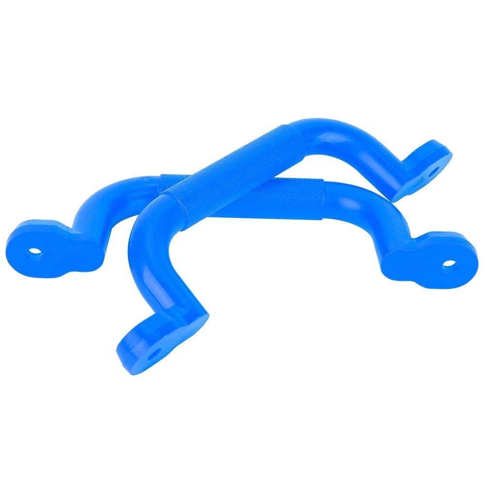 Une paire de poignées antidérapantes en plastique pour aire de jeux pour enfants - Rouge (rouge) (bleu