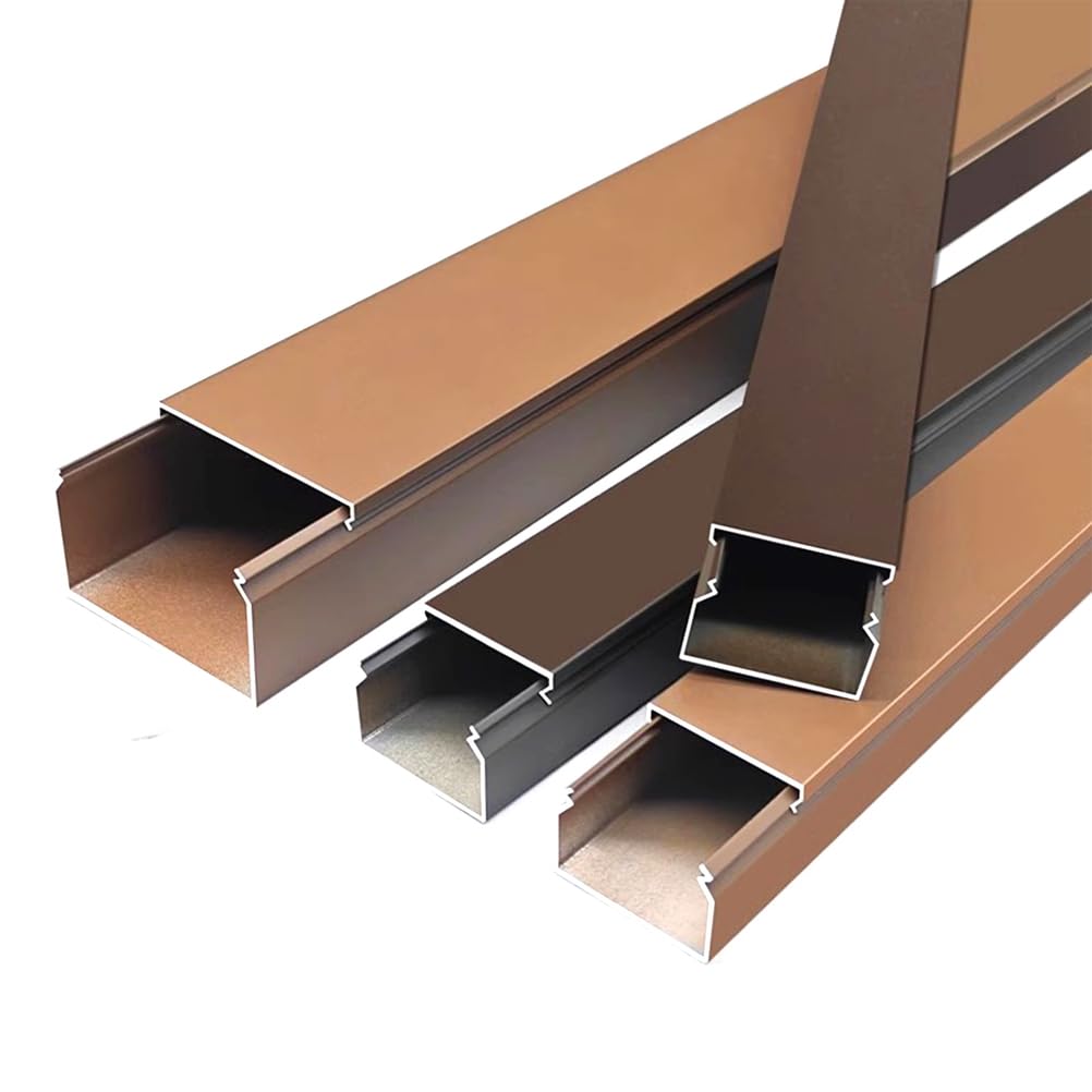 Gaine de câbles en aluminium pour intérieur/extérieur/garage/entrepôt, robuste et anti-choc, 1 m de long