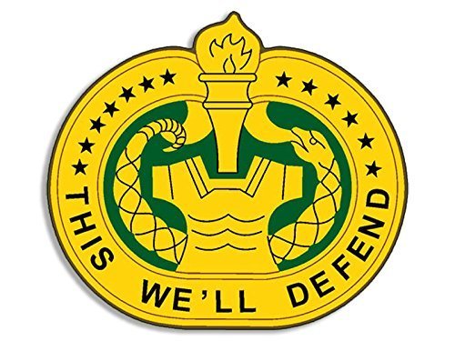 GHaynes Distributing Drill Sergeant Insignia Shaped Sticker Decal Sticker Decal (This We'll Defend Logo Army) Size: 3 x 4 inch