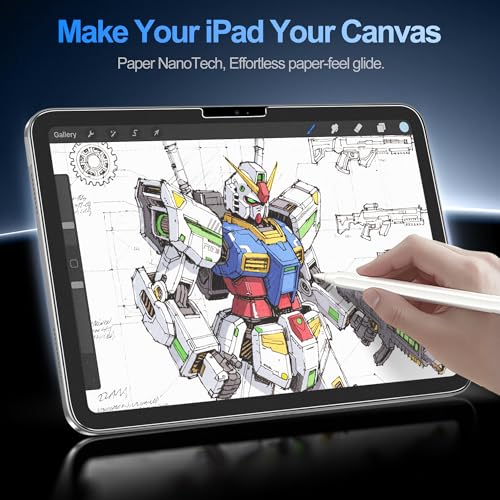 Image of EZ-GLAZ-2 Pack Paper-Feel Screen Protector for iPad Pro 13 Inch M5 /M4 (2025 /2024) - Apple Pencil Compatible, 9H+ Tempered Glass, Matte Film, Anti-Scratch, Bubble Free, with Installation Box