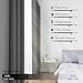 WONTEX Blackout Curtains Thermal Insulated with Grommet Room Darkening Curtains for Bedroom, 52 x 84 inch, Grey, 2 Panels