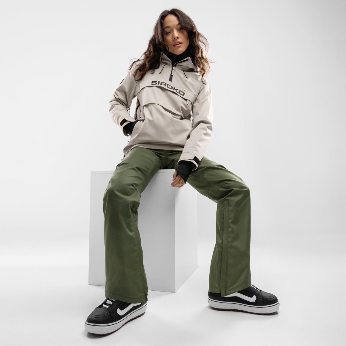 SIROKO - Pantalons de Snowboard Hardshell pour Femme P2-W Taiga