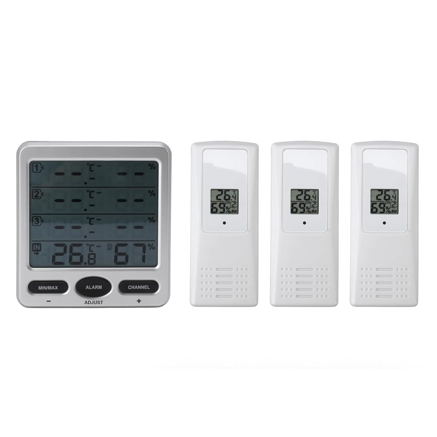 Wireless Room Thermometer Hygrometer Very Accurate Measurements Thermometer Hygrometer Electric Hygrometer for Baby Room at Home - Image 1 of 10