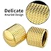 Biaungdo 6 Pcs Electric Guitar Knobs, Gold Guitar Speed Control Knobs Domed Volume Tone Metal Knob for Telecaster, Electric, Bass