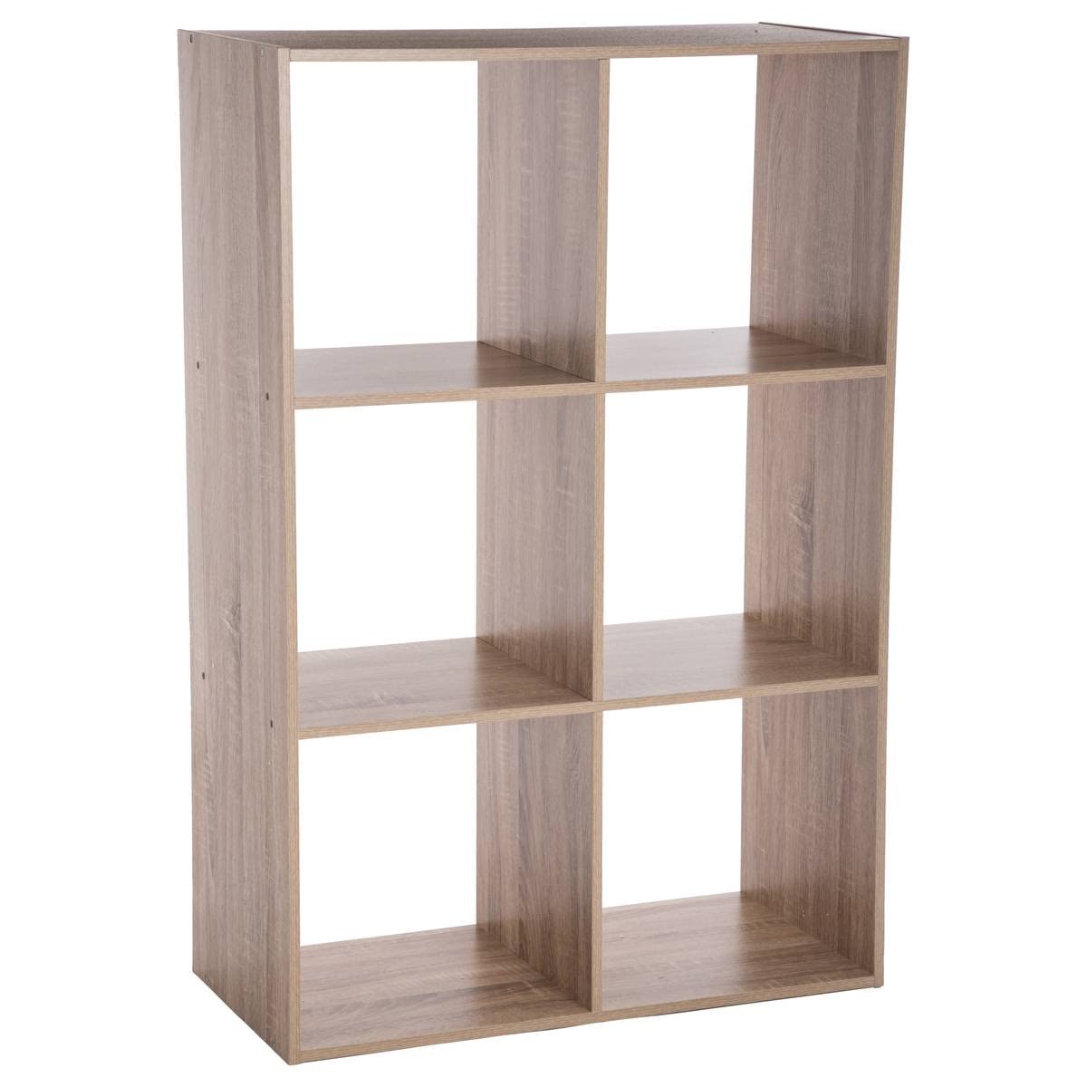5 five simply smart 5five - étagère 6 Cases Mix n modul Effet Bois Naturel