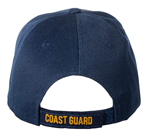 Gorra de béisbol azul bordada con logo US Coast Guard miniatura 3