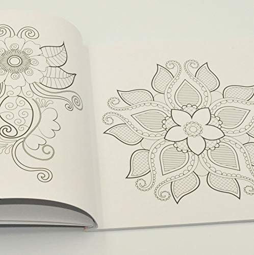 Sixstore Adult Colouring Books, Set of 3 Books, 180 Designs, Animal, Floral, and Pattern Illustrations - Image 4