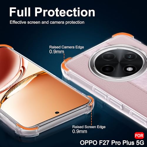 Image of TheGiftKart Crystal Clear Back Cover Case for Oppo F27 Pro Plus 5G | Shockproof Soft TPU Case | Cushioned Edges for Ultimate Protection Back Cover Case for Oppo F27 Pro Plus 5G (TPU, Transparent)