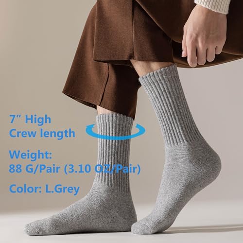 Image of MAGIARTE Womens Boot Wool Socks Christmas Gift Pack Winter Thick Warm Vintage Cozy Crew Socks for Women 3 /4 /5- Pack