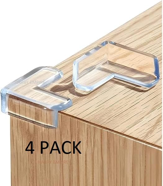 Image of HARRY EMPIRE Edge Protector for Furniture Table Corner Guards for Sharp Edges Silicon Corner Protector for Sharp Edges Gel Table Corner Protector and Soft PVC Transparent Corner (4)