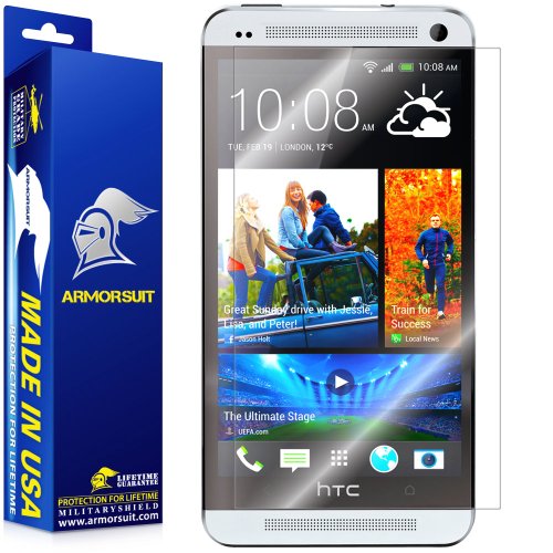 ArmorSuit MilitaryShield Screen Protector for HTC One M7 - [Max Coverage] Anti-Bubble HD Clear Film
