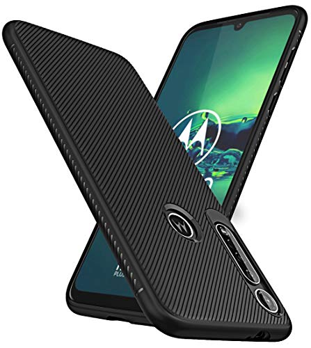 SunRemex Designed for Moto G8 Play Case, Moto One Macro Case (2019), Scratch Resistant & Anti Slip Grippy Soft TPU Case for Motorola Moto G8 Play Phone (Black)
