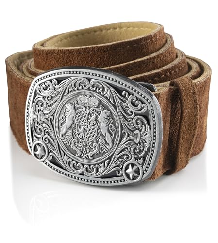 Traditional German Trachten Belt with Buckle for Lederhosen & all trousers4