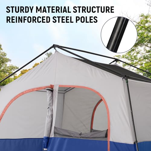 Instant Pop Up Camping Tent 8-Person