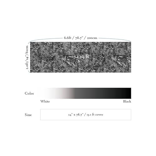 Very Berry Sticker Black Marble Peel And Stick Wallpaper (24" X 78", Black Matte) For Kitchen Bathroom Countertops Waterproof Renter Friendly #TOP4