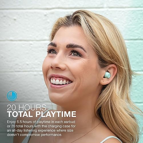 Image of JLab JBuds Mini True Wireless Bluetooth Earbuds + Charging Case, Mint, IP55 Sweat and Dust Proof, Bluetooth Multipoint, Be Aware Audio, 3 EQ Sound Settings, Crystal Clear Calls