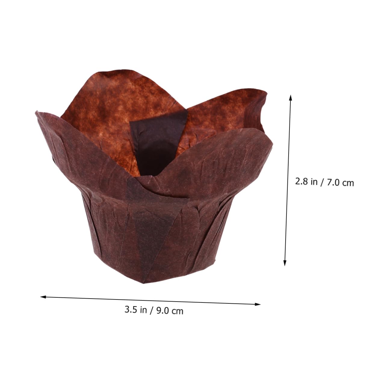 MAGICLULU 300stücke Muffin-papierbecher Hitzebeständige Backförmchen Aus Papier Sicher Für Küche Muffin Und Cupcake- Kaffee-farbe Für Partys Und Feiern