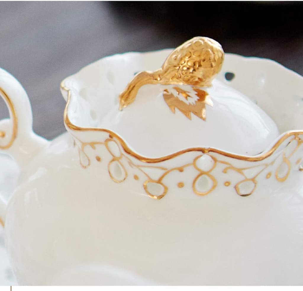 Zestaw Filiżanek Do Herbaty Kawy 8 Sztuk Ceramiczny Zestaw Do Parzenia Kawy I Herbaty Czajniczek Cukiernica Śmietanka Dzbanek Zestaw Filiżanek Do Herbaty Do Domowego Biura