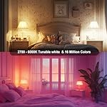 UCB Led Light Bulbs 12W(130W Equivalent), 2700K-6000K，A19 E26 Bluetooth Color Changing Light Bulb Controlled by BRmesh APP, 16 Million Colors-DIY Flash/Fade - Timing - DIY Scenes- Music Sync (8 Pack) - Image 3
