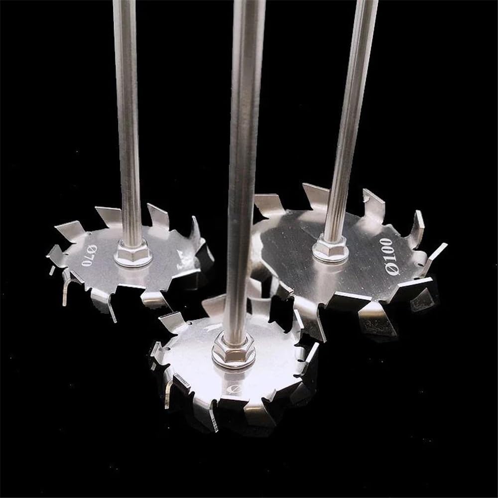 Equipos y suministros de laboratorio Disco de dispersión acero inoxidable SUS304, 1 juego cuchillas con varilla agitadora