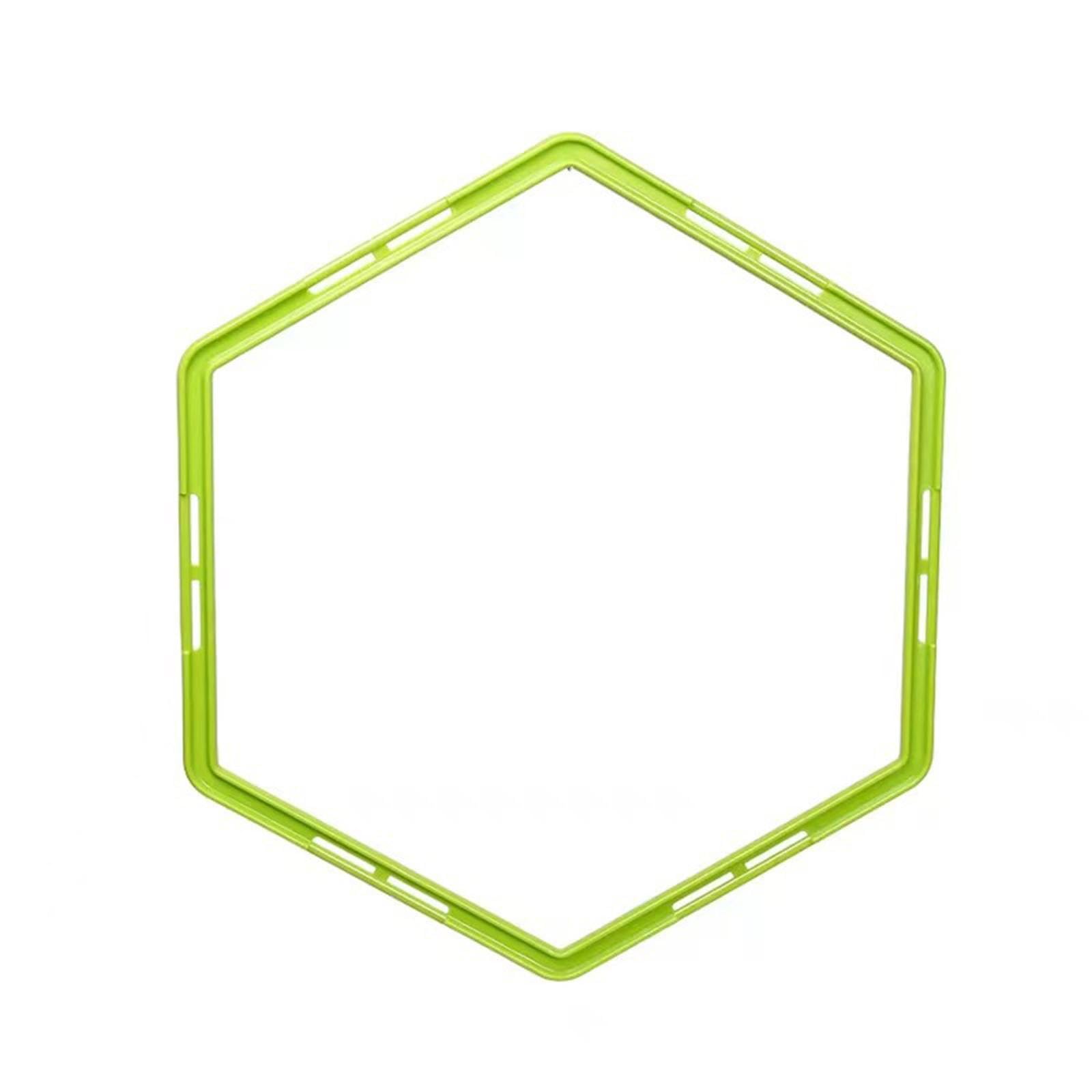 Vaveren 5 Pieces Agility Rings Portable Fitness Equipment Football Training Agility Ring Outdoor Exercise Rings 50cm for Sports, Green