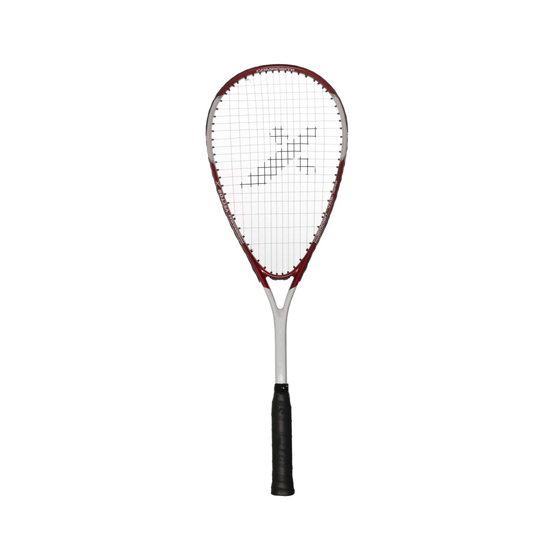 Vector X VXS-1040 - Racchetta da squash composita a copertura completa, 68 cm, per giocatori anziani, pre-infilata, leggera e ricreativa per principianti e intermedi, adulti (bianco-rosso)