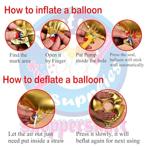 Image of Pink 32 Inches Numbers 3 Shape Large Big Foil Helium Balloons For Party Decorations In Happy Birthday Anniversary Office Items Materials Set Pack, Pack Of 1