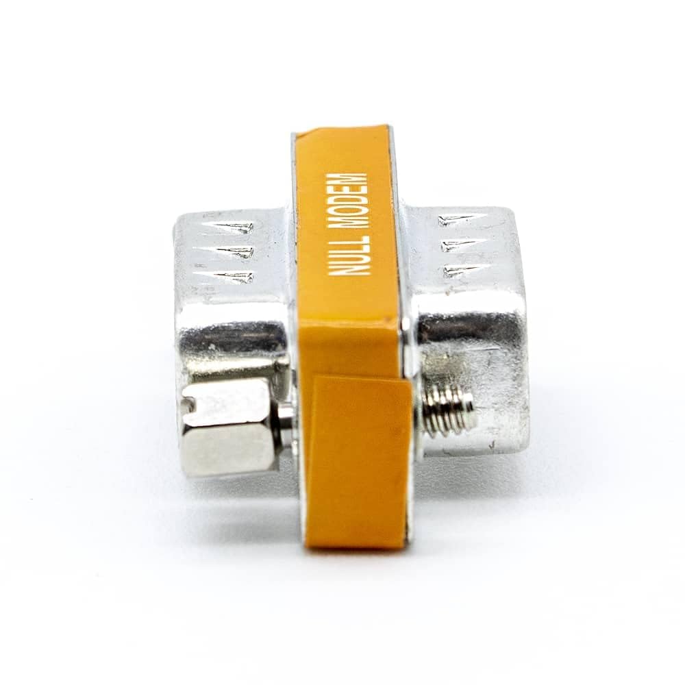 Rs232 Gender Changer Db9 Null Modem Adapter KENTEK Mini - Male To Female RS-232 Serial Crossover (Silver) Null Modem Cable Db9 Gender Changer - Foto 8